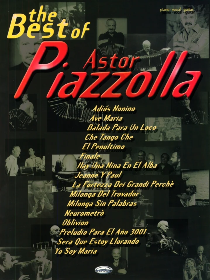 A. Piazzolla: The Best of Astor Piazzolla, GesKlaGitKey (Sb) (0)