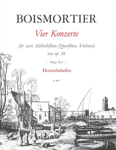 J.B. de Boismortier: 4 Konzerte op. 38 Nr, 2Abfl/FlVl (Sppa)