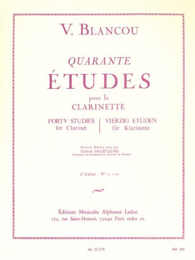 40 Etudes Vol. 2 - 21 A 40, Klar