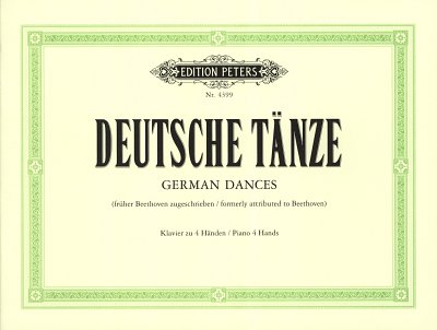 L. v. Beethoven: Deutsche Tänze, Klav4m (Sppa)