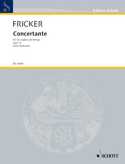 DL: P.R.  Fricker: Concertante Nr. 1, EhStr (KASt)
