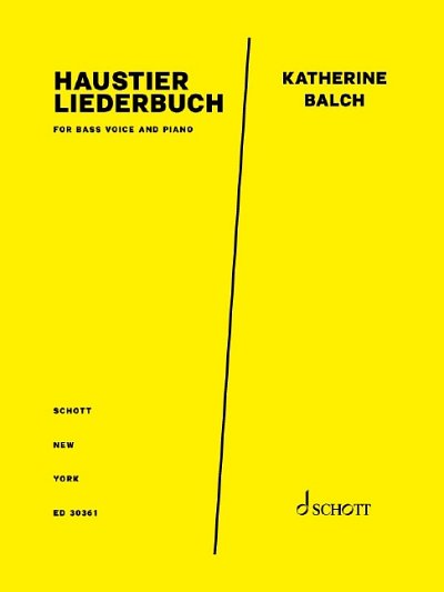 DL: K. Balch: Haustier Liederbuch (Pa+St)