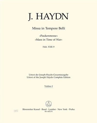J. Haydn: Missa in Tempore Belli, 4GesGchOrchO (Vl1)