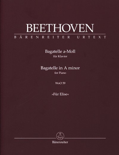 L. v. Beethoven: Bagatelle a-Moll WoO 59, Klav