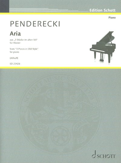 K. Penderecki: Aria, Klav