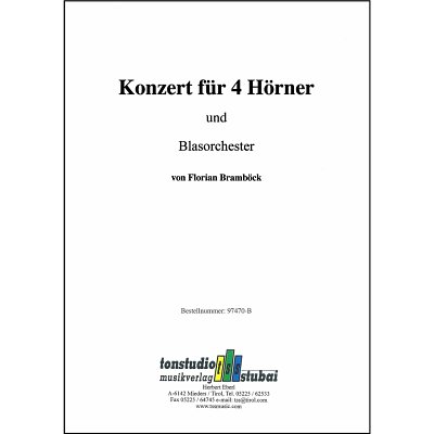 F. Bramböck: Konzert für 4 Hörner und Bl, 4HrnBlaso (PaDiSt)