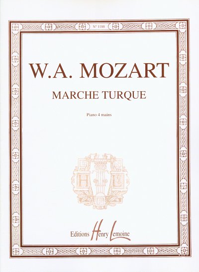 W.A. Mozart: Marche turque, Klav4m (Sppa)