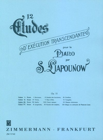 Liapounow Serge: 12 Etueden Op 11 Bd 3
