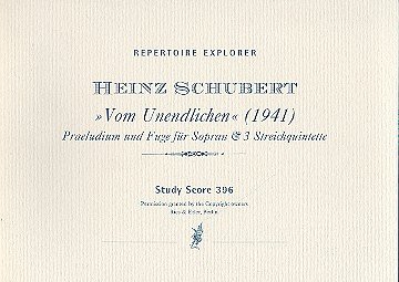 H. Schubert: Vom Unendlichen für Sopran