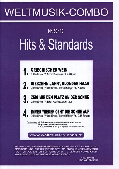 U. Jürgens: Weltmusik Combo 119 - Hits + Standards