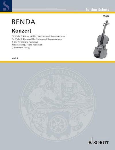 DL: F.W.H. Benda: Konzert F-Dur (KASt)