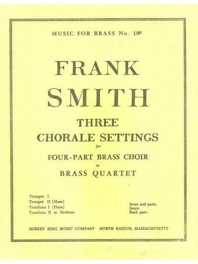 3 Chorale Settings (Pa+St)