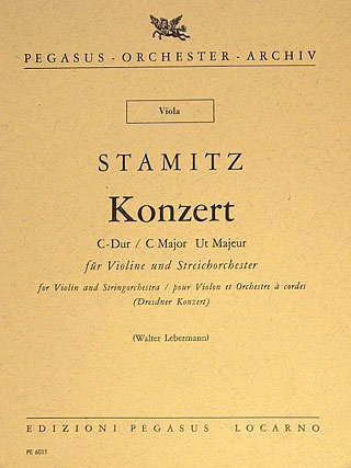 J. Stamitz: Konzert C-Dur fuer Violine, Viola 