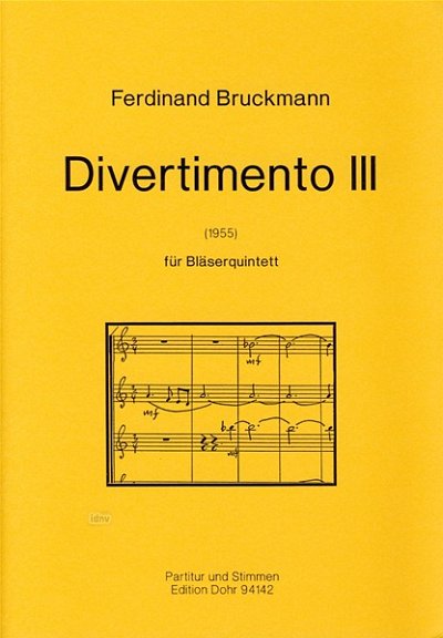 F. Bruckmann: Divertimento No. 3 (Pa+St)