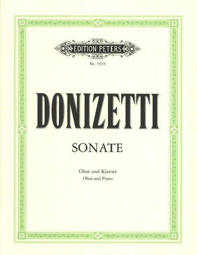 G. Donizetti: Sonate F-Dur, ObKlav (KlavpaSt)