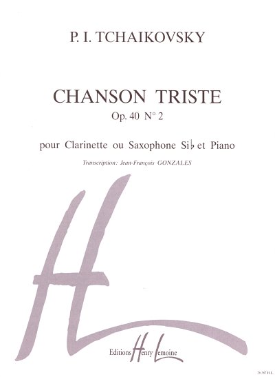 P.I. Tschaikowsky: Chanson triste Op.40 n°2