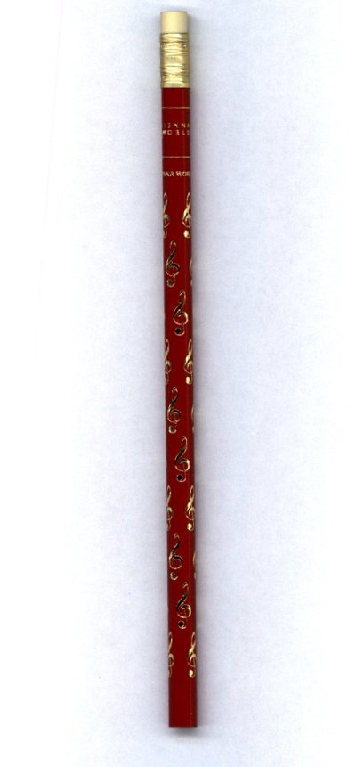 Bleistift - Violinschlüssel (rot)