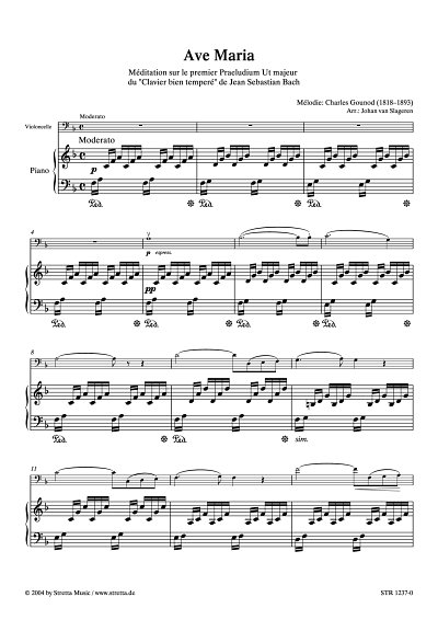 DL: C. Gounod: Ave Maria, Violoncello, Klavier