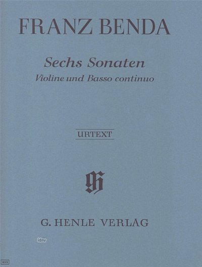 F. Benda: 6 Sonaten für Violine und Basso continuo , VlBc