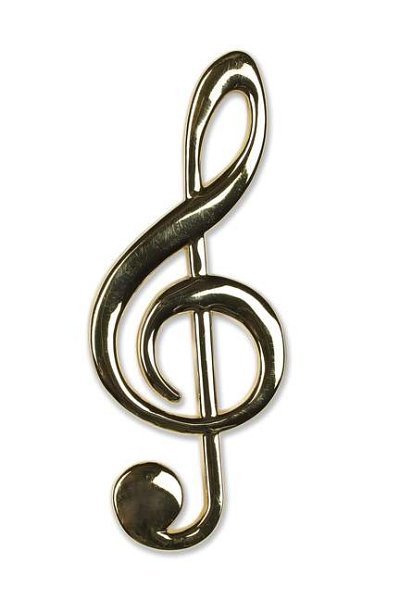 Magnet Violinschlüssel (gold)