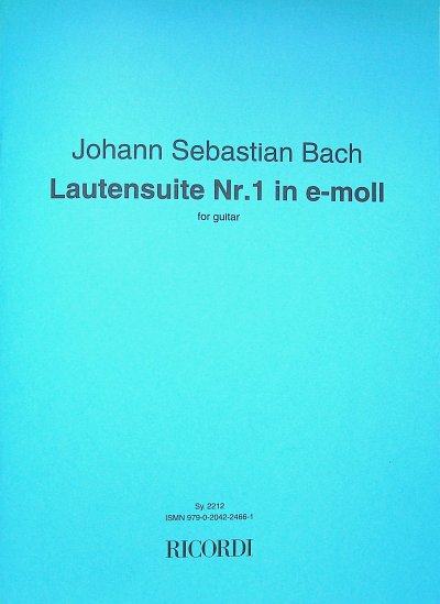 J.S. Bach: Lautensuite 1 E-Moll Bwv 996