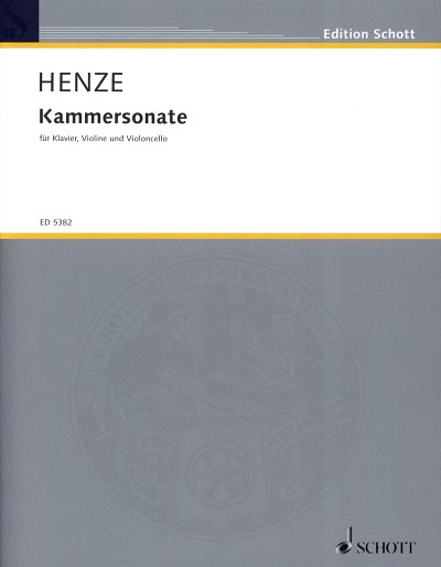 H.W. Henze: Kammersonate , VlVcKlv (Pa+St)