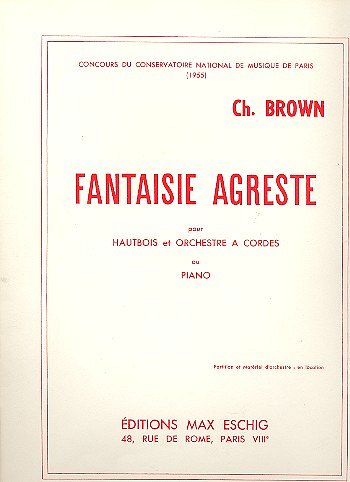 C. Brown: Fantaisie Agreste Htb-Piano