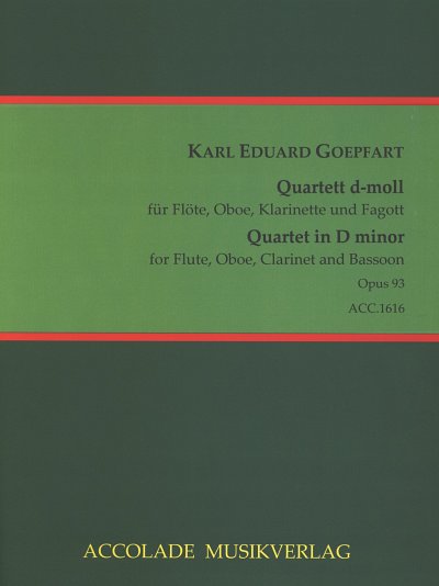 K. Goepfart: Quartett d-Moll op. 93, FlObKlFg (Pa+St)