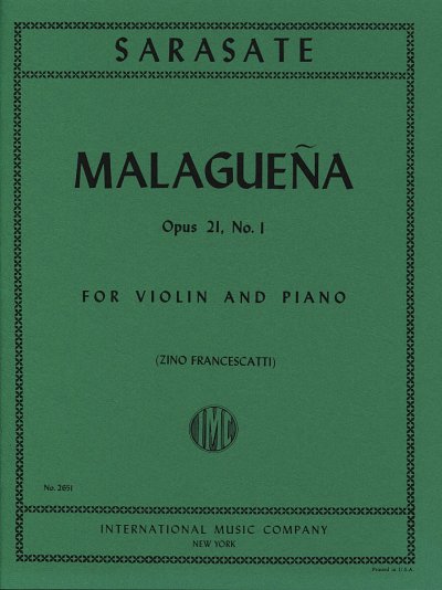 Malaguena Op. 21 N. 1 (Francescatti), VlKlav (KlavpaSt)