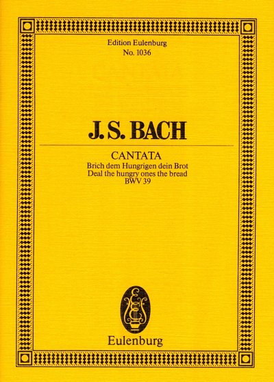 J.S. Bach: Kantate Nr. 39 (Dominica 1 post Trinitatis) BWV 39