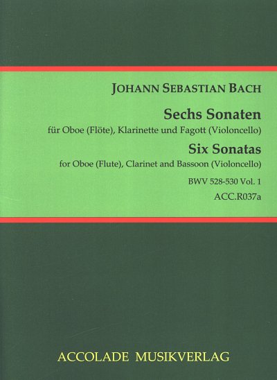 J.S. Bach: Sechs Sonaten 1 BWV 525-530, ObKlarFg (Pa+St)