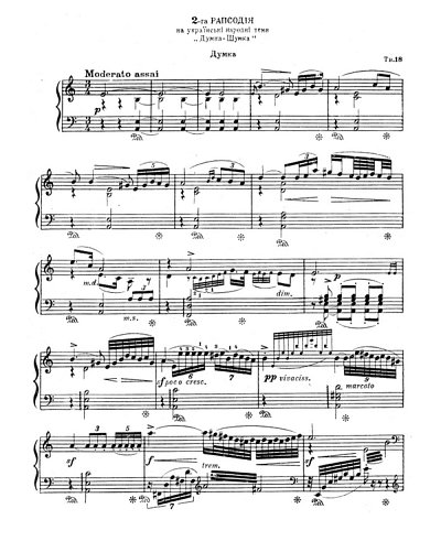 M. Lyssenko: Rhapsodie Nr. 2 op. 18, Klav
