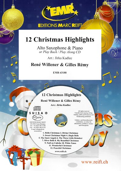 R. Willener: 12 Christmas Highlights, ASaxKlav (+CD)