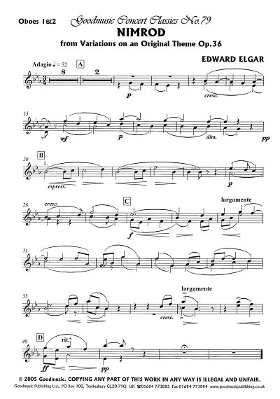 E. Elgar: Nimrod, Sinfo (Ob1,2)