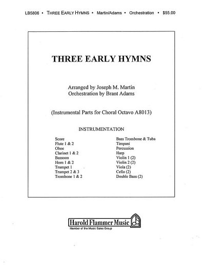 Three Early Hymns (from The Legacy of Faith), Sinfo (Pa+St)