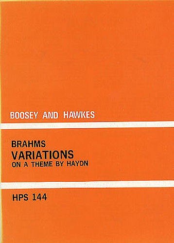 J. Brahms: Variationen on a Theme of Haydn op. , Sinfo (Stp)