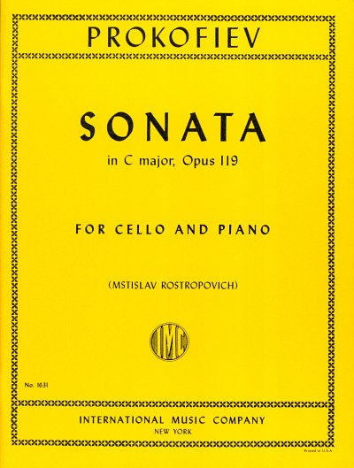 S. Prokofjew: Sonate C-Dur Op 119