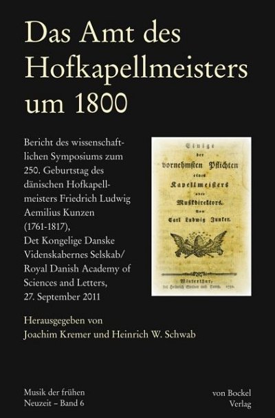 J. Kerner: Das Amt des Hofkapellmeisters um 1800   (Bu)
