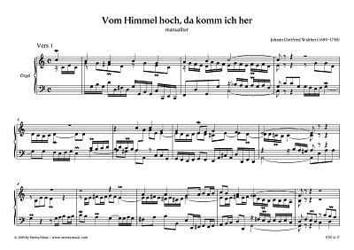 DL: J.G. Walther: Vom Himmel hoch, da komm ich her Choralvor