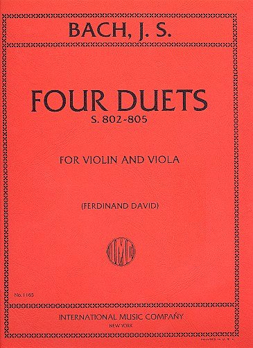 J.S. Bach: 4 Duetti (David) (Bu)