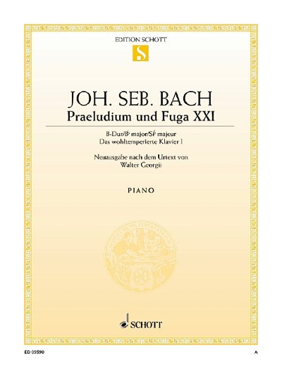 DL: J.S. Bach: Praeludium XXI und Fuga XXI B-Dur, Klav