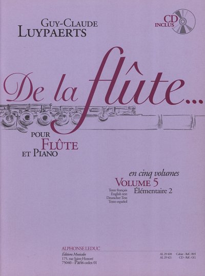 G. Luypaerts: De la flûte 5, FlKlav (+CD)