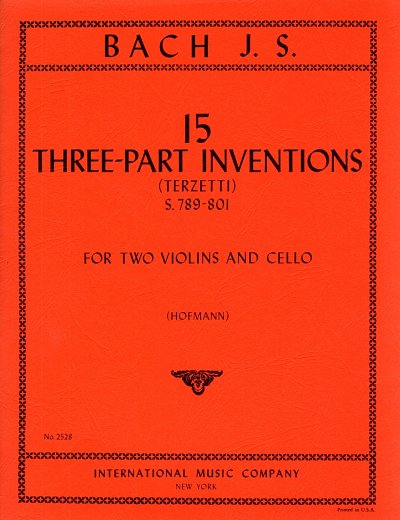 J.S. Bach: 15 Three-part Inventions, 2VlVc (Stsatz)