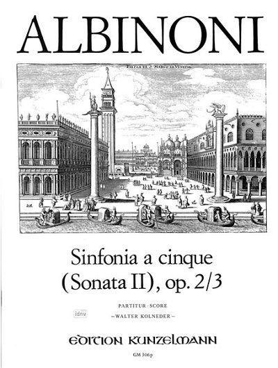 T. Albinoni: Sinfonia a cinque (Sonata 2) op. , Stro (Part.)