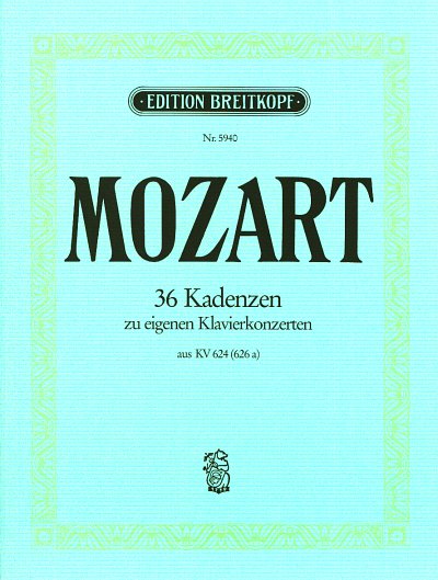 W.A. Mozart: 36 Kadenzen, Klav
