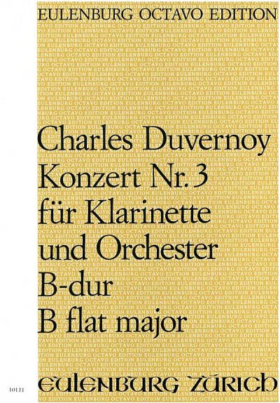 C. Duvernoy: Konzert für Klarinette Nr. 3 , KlarKamo (Part.)