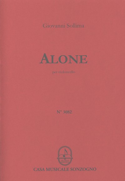 G. Sollima: Alone, per Violoncello, Vc (Bu)