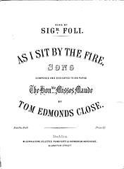 Tom Edmonds Close: As I Sit By The Fire