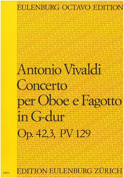 A. Vivaldi: Konzert für Oboe und Fagott , ObFagStrBc (Part.)