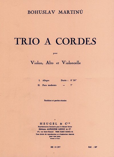 B. Martin_: Trio à cordes n°2 H238 (Bu)